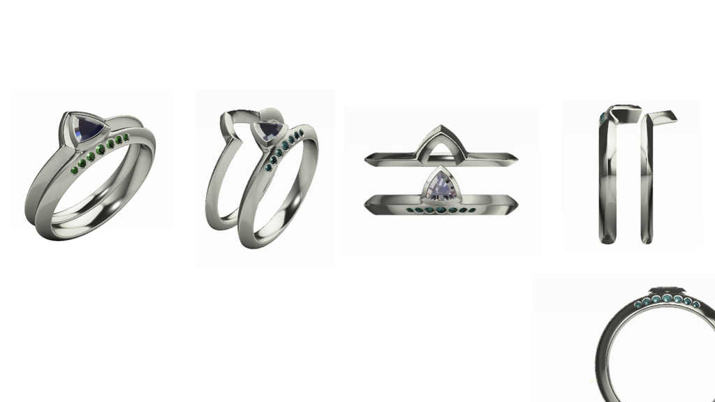 Enagement rings by may hofman jewellery 