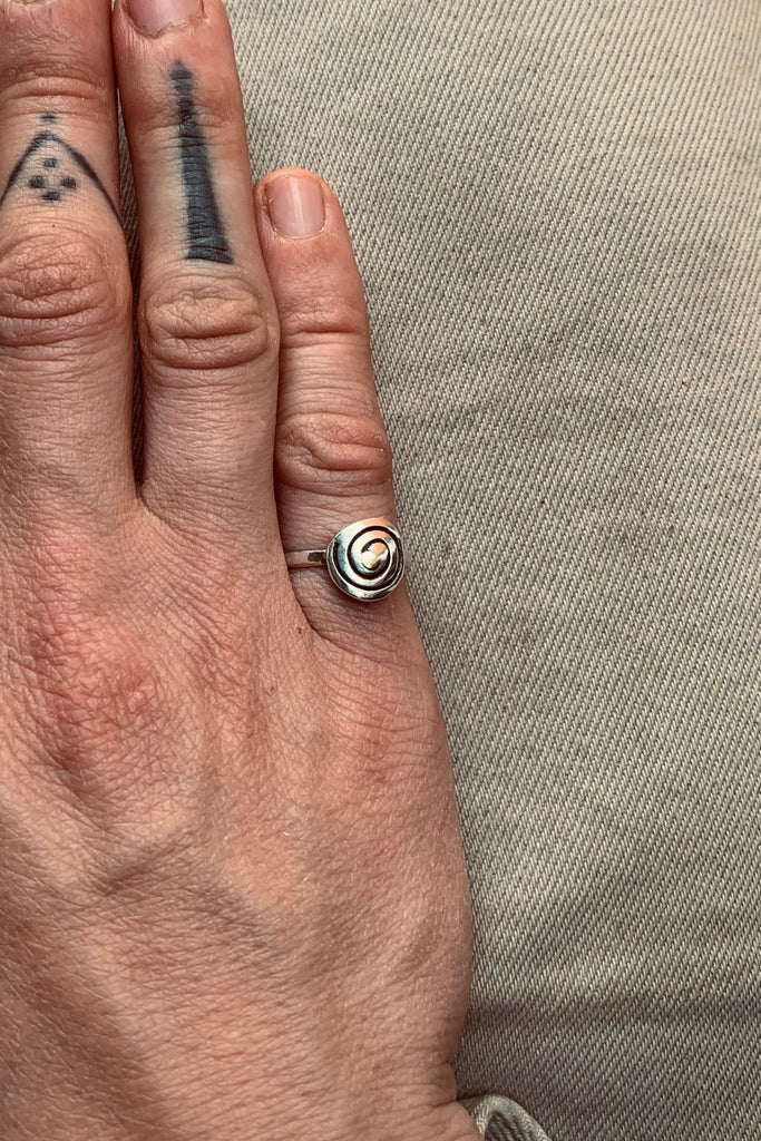 Silver & Gold Spiral Ring