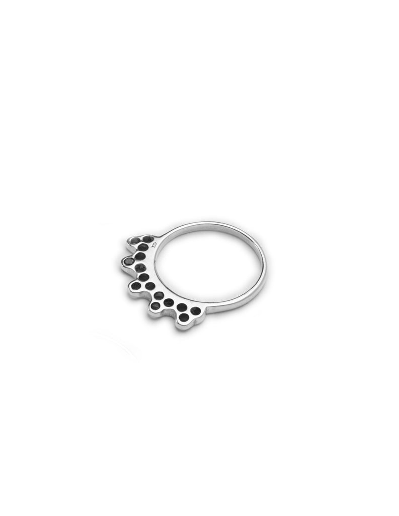 Silver india ring by may hofman jewellery 
