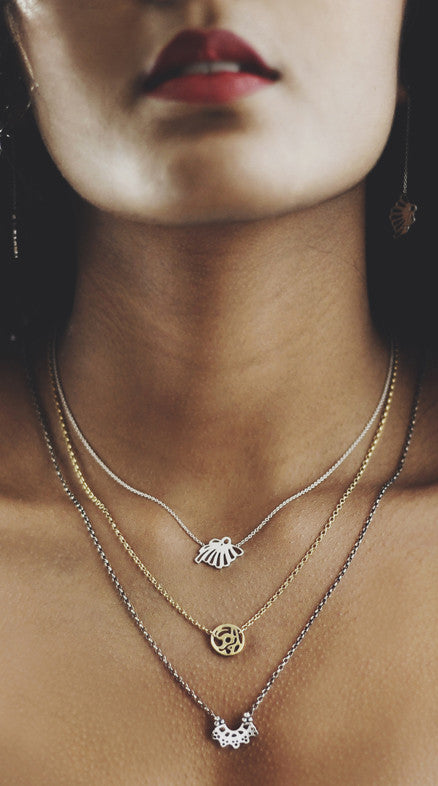 layered necklaces by may hofman jewellery 