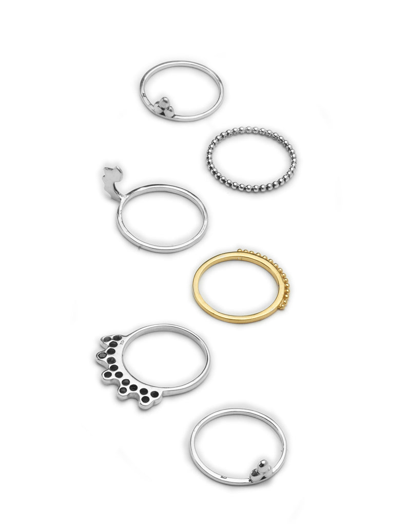 stacking rings collection by may hofman jewellery