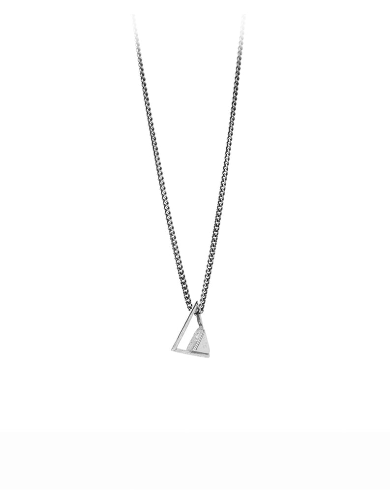 Silver tri Necklace by May Hofman Jewellery 